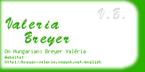 valeria breyer business card