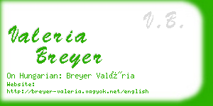 valeria breyer business card